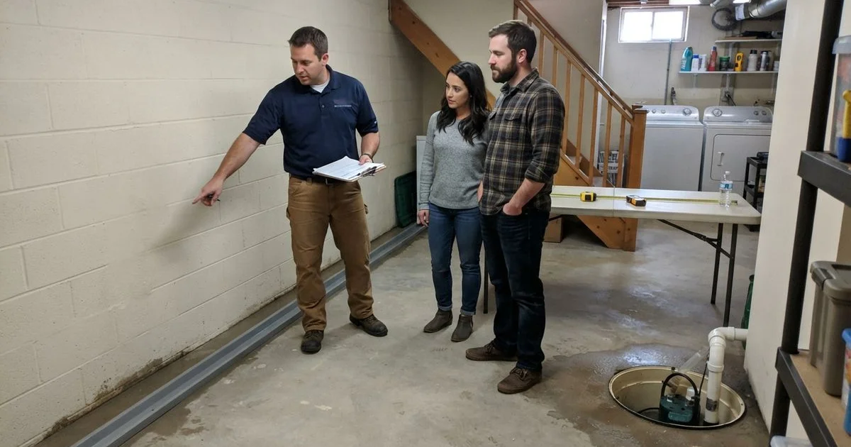 What drives basement waterproofing costs in Trumbull County