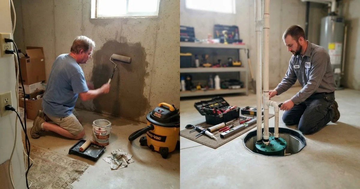 Wet basement: what you can DIY and when to hire a pro